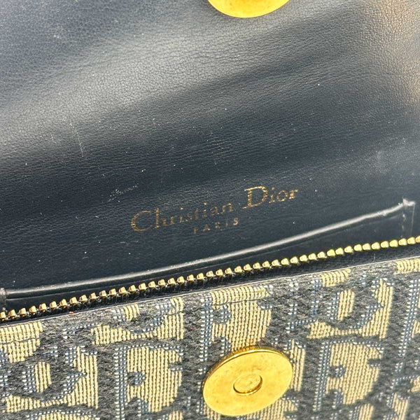 Dior Oblique Saddle Belt Pouch - Blue Canvas