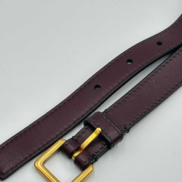 Dior Oblique Saddle Belt Pouch - Burgundy Canvas