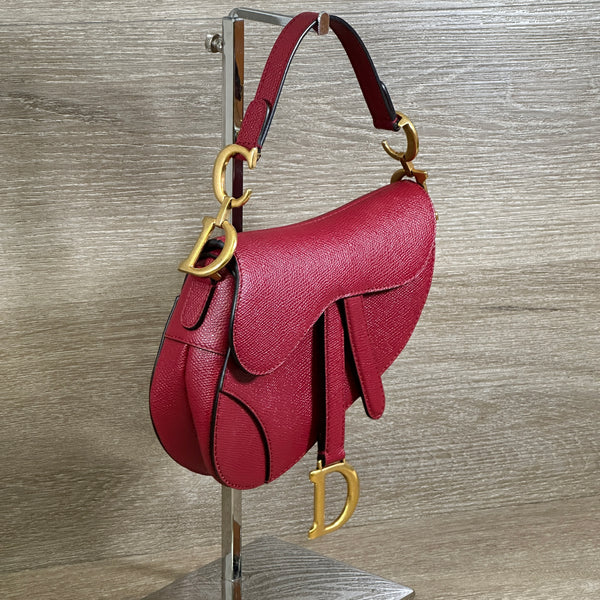 Dior Saddle Bag - Burgundy - Chicago Pawners & Jewelers