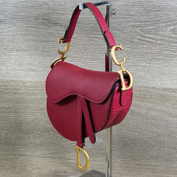 Dior Saddle Bag - Burgundy - Chicago Pawners & Jewelers