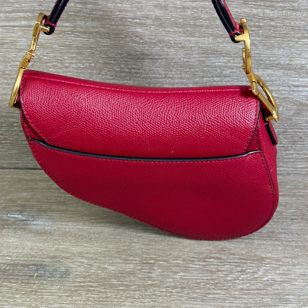 Dior Saddle Bag - Burgundy - Chicago Pawners & Jewelers