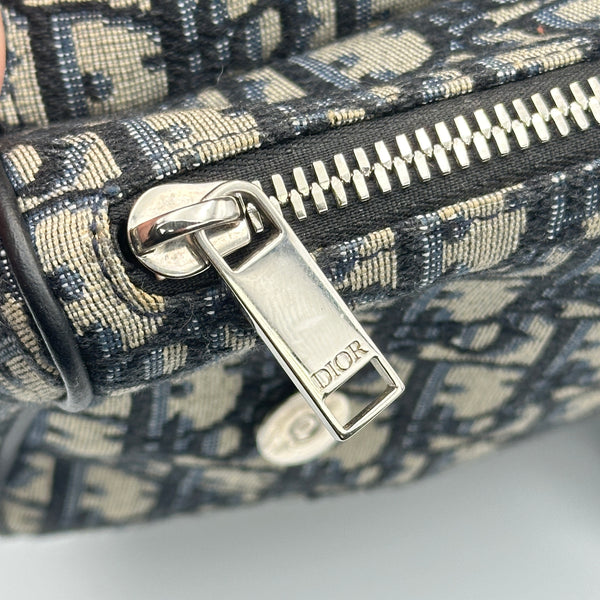 Dior Saddle Bag Beige And Black Dior Oblique Jacquard