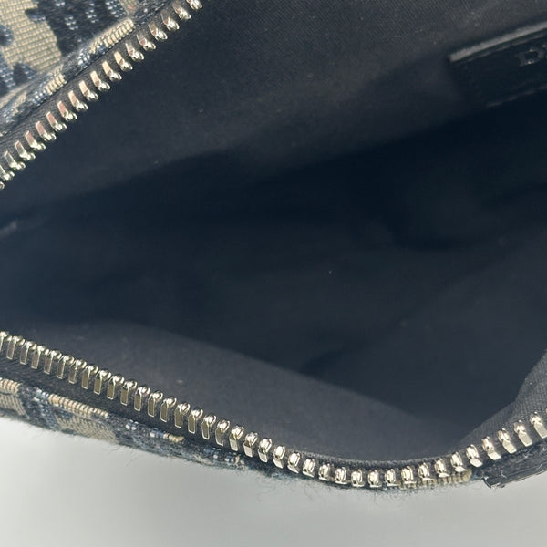 Dior Saddle Bag Beige And Black Dior Oblique Jacquard