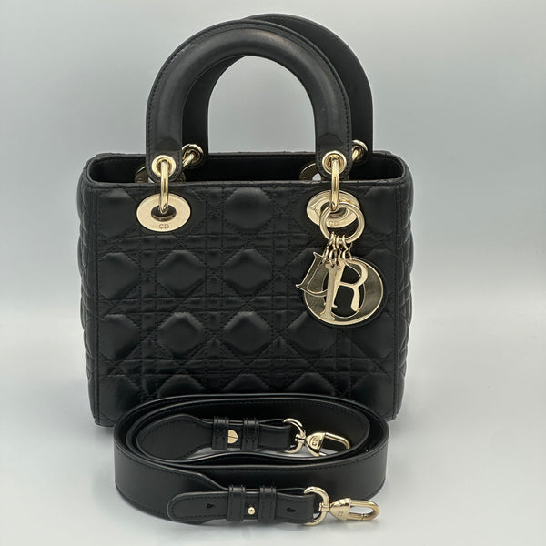 Dior My ABCDior Bag Cannage Lambskin Small - Black
