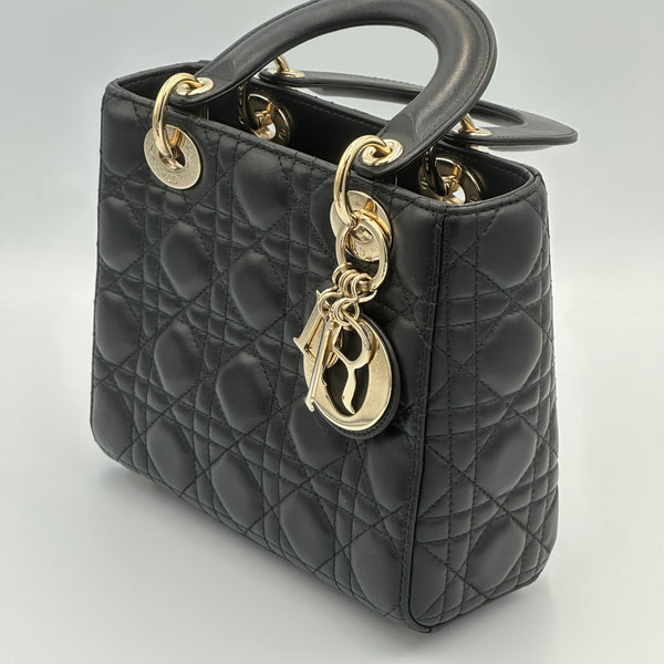 Dior My ABCDior Bag Cannage Lambskin Small - Black