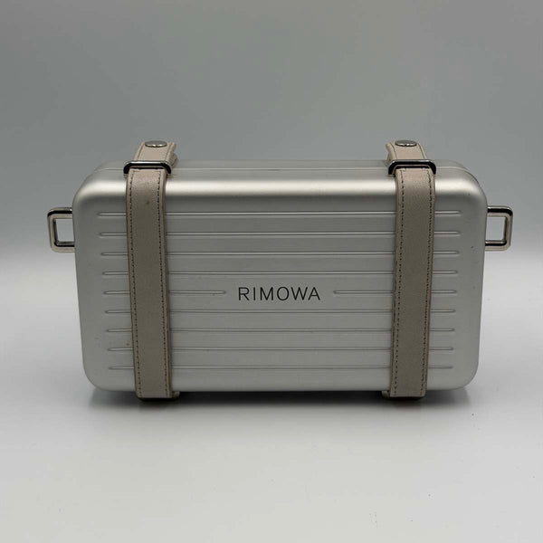 Dior x Rimowa Personal Clutch on Strap - Silver Aluminum