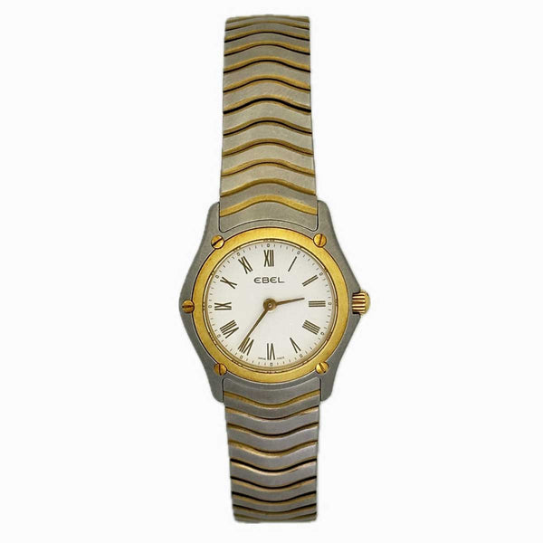 Ebel Classic Mini Wave Two Tone Ladies Watch - White Dial - 23mm