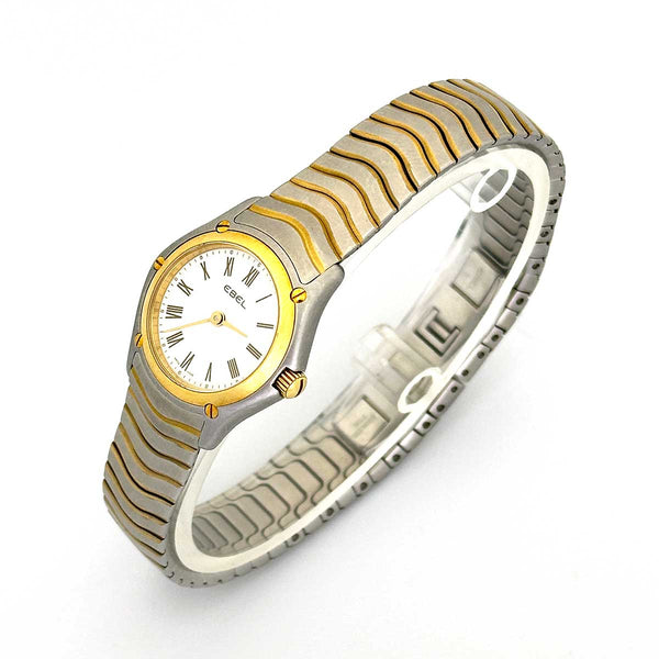 Ebel Classic Mini Wave Two Tone Ladies Watch - White Dial - 23mm