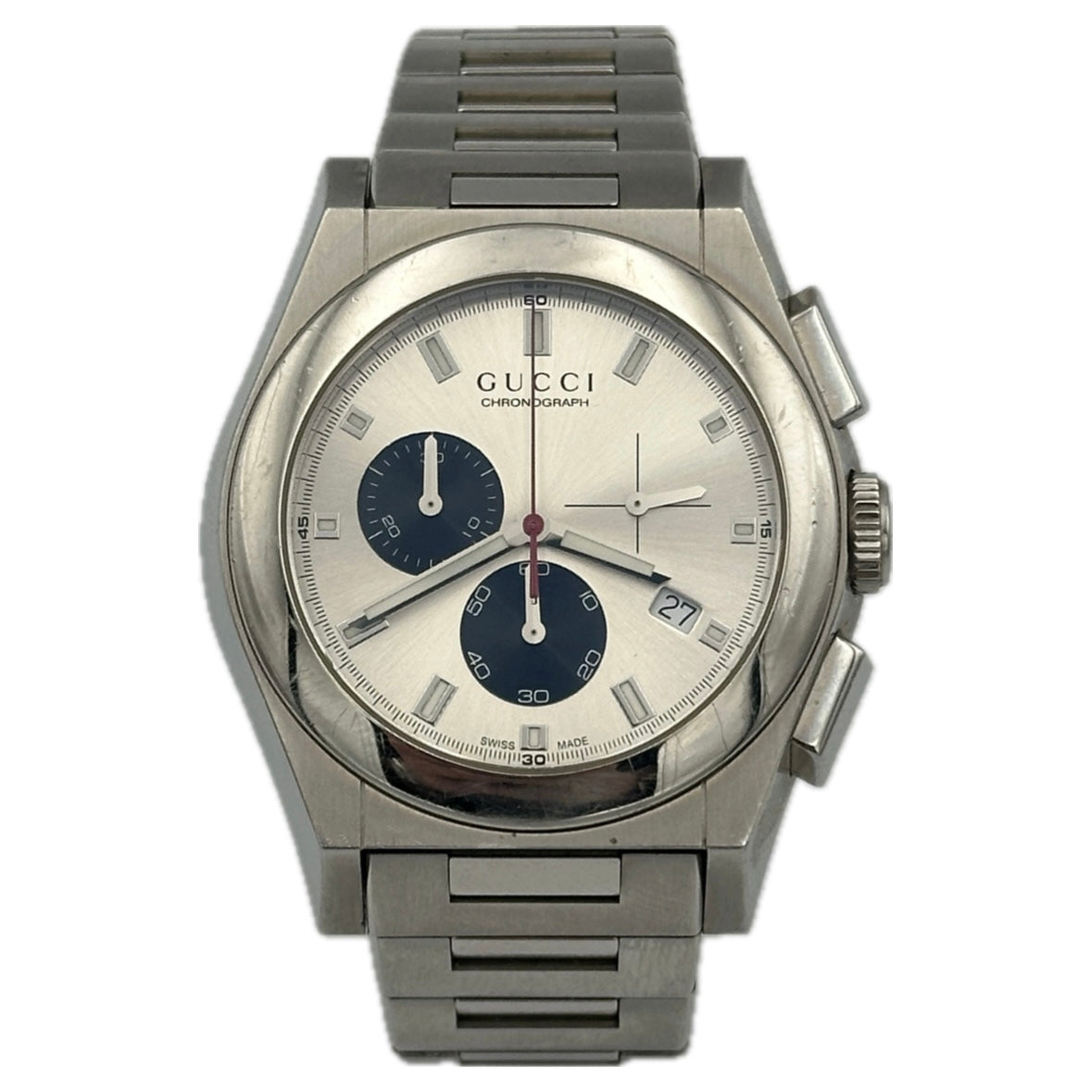 Gucci Chronoscope Black Dial Stainless Steel Chronograph