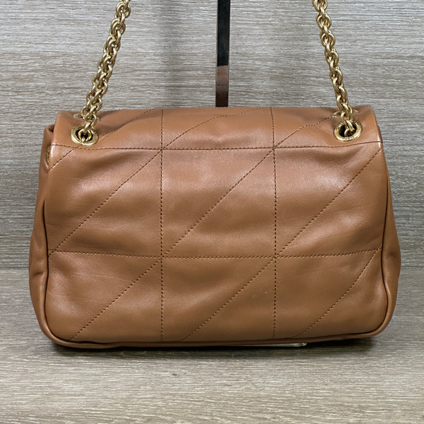 Saint Laurent Jamie 4.3 Small Shoulder Bag in Quilted Smooth Leather - Madder Brown