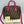Fendi Forever Bauletto Boston Bag Tobacco Zucca Print With Magenta Leather Trim