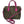 Fendi Forever Bauletto Boston Bag Tobacco Zucca Print With Magenta Leather Trim