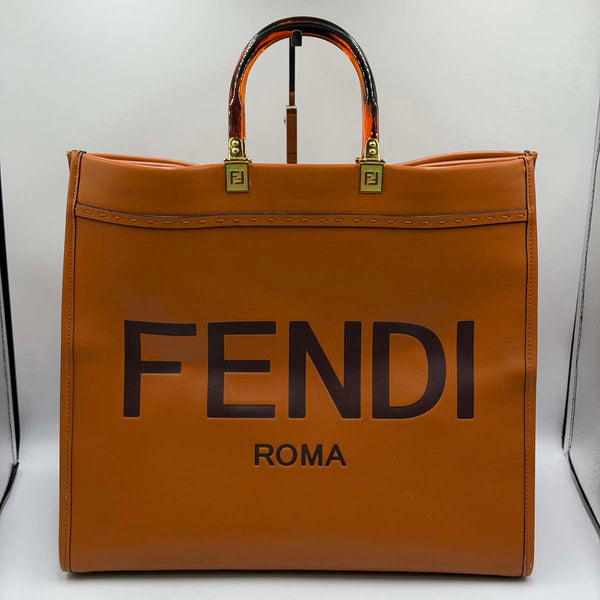 Fendi Sunshine Shopper Tote - Brown