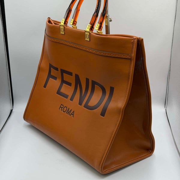 Fendi Sunshine Shopper Tote - Brown