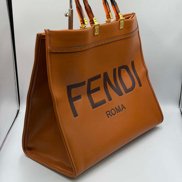 Fendi Sunshine Shopper Tote - Brown