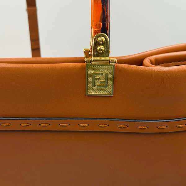 Fendi Sunshine Shopper Tote - Brown
