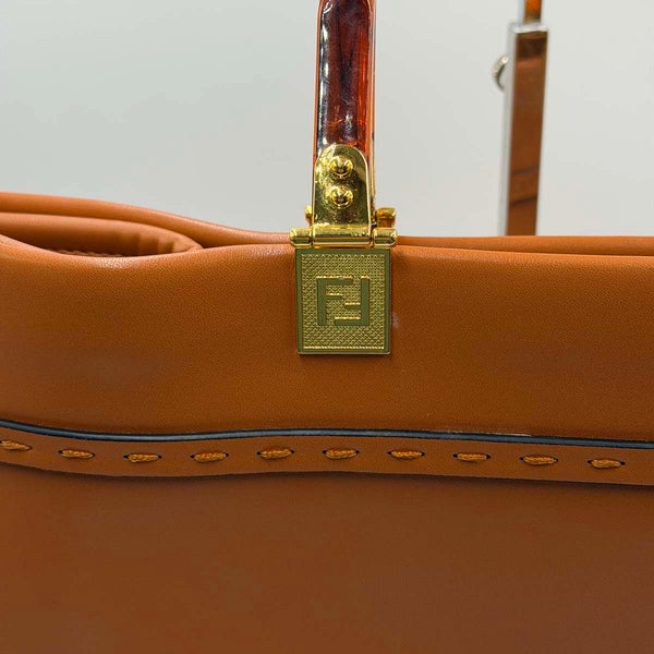 Fendi Sunshine Shopper Tote - Brown