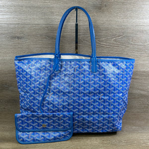 Goyard Goyardine St Louis PM Tote - Sky Blue - Chicago Pawners & Jewelers