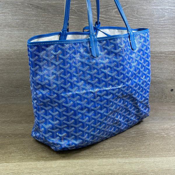 Goyard Goyardine St Louis PM Tote - Sky Blue - Chicago Pawners & Jewelers