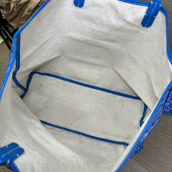 Goyard Goyardine St Louis PM Tote - Sky Blue - Chicago Pawners & Jewelers