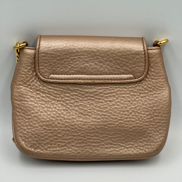 Gucci 1973 Chain Shoulder Bag - Metallic Gold / Pink