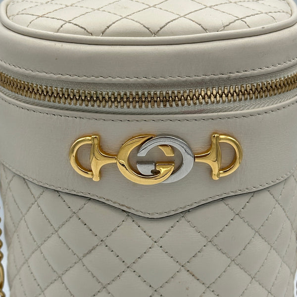 Gucci Calfskin Trapuntata Zumi Belt Bag - Off White - Chicago Pawners & Jewelers