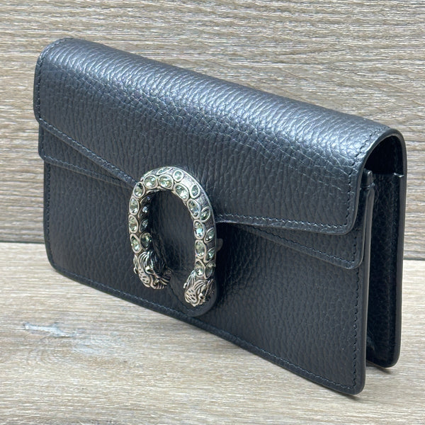 Gucci Dionysus Super Mini - Black Leather