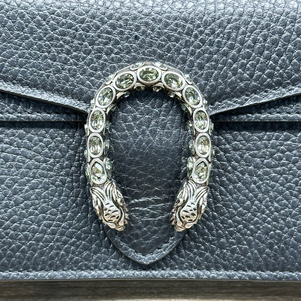 Gucci Dionysus Super Mini - Black Leather
