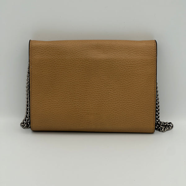 Gucci Dionysus Wallet on Chain - Brown Leather