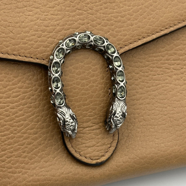 Gucci Dionysus Wallet on Chain - Brown Leather