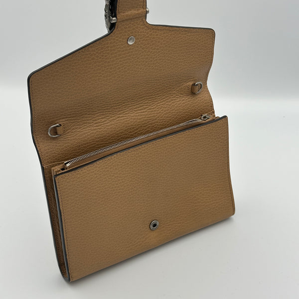 Gucci Dionysus Wallet on Chain - Brown Leather