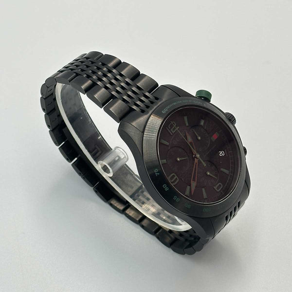 Gucci G-Timeless Chronograph Black PVD Steel Black Dial Date Quartz Mens Watch