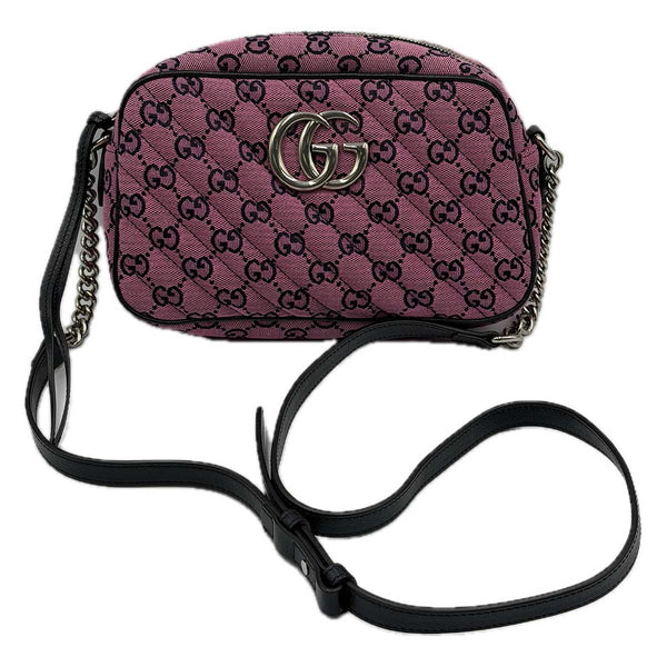 Gucci G Marmont Small Camera Bag - Pink Canvas