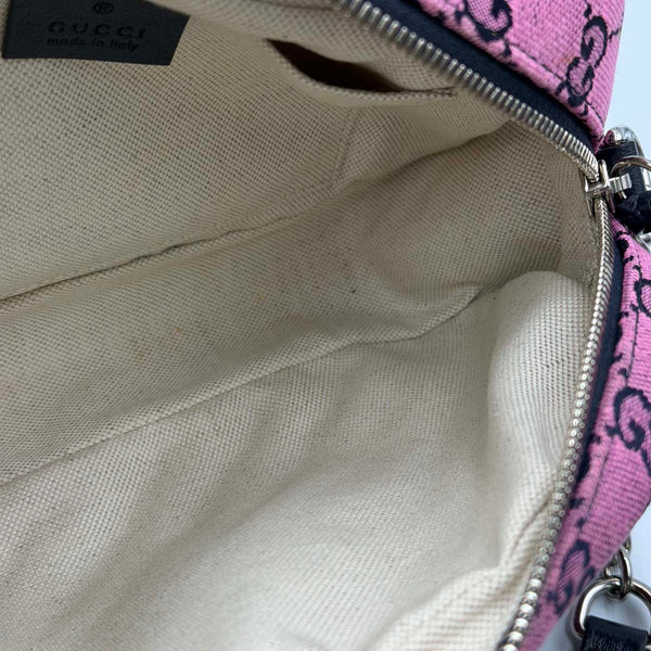 Gucci G Marmont Small Camera Bag - Pink Canvas