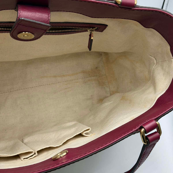 Gucci GG Canvas Mayfair Tote - Beige Purple