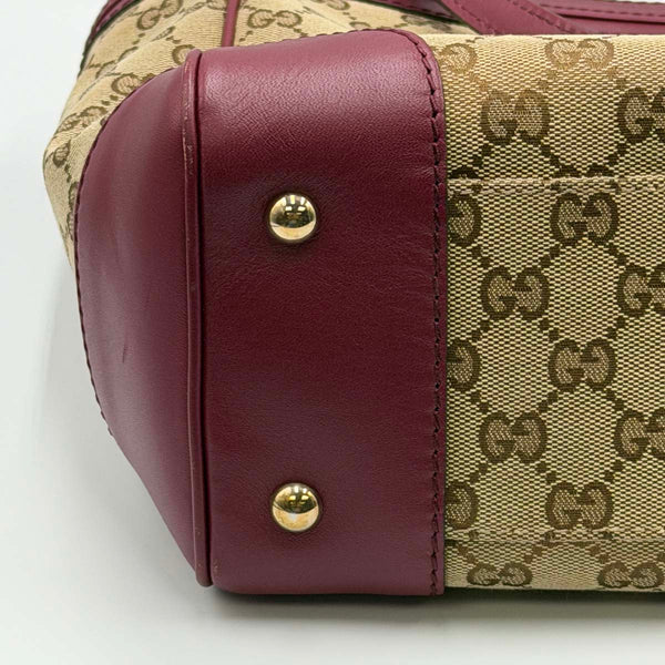 Gucci GG Canvas Mayfair Tote - Beige Purple