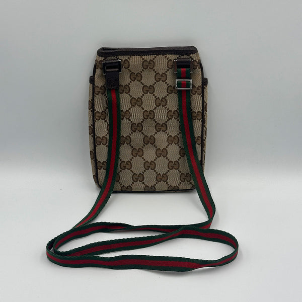 Gucci GG Canvas Sherry Line mini messenger shoulder bag