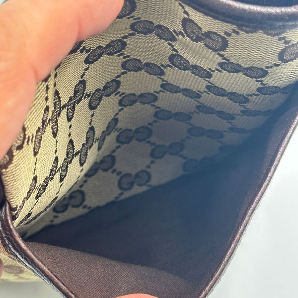 Gucci GG Canvas Sherry Line mini messenger shoulder bag
