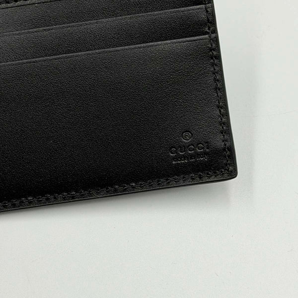 Gucci GG Embossed Leather Bi-fold Wallet - Black
