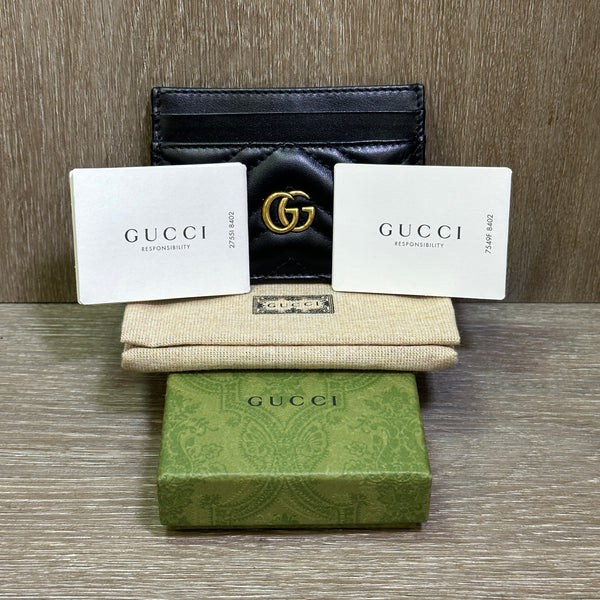 Gucci GG Marmont Card Case - Black