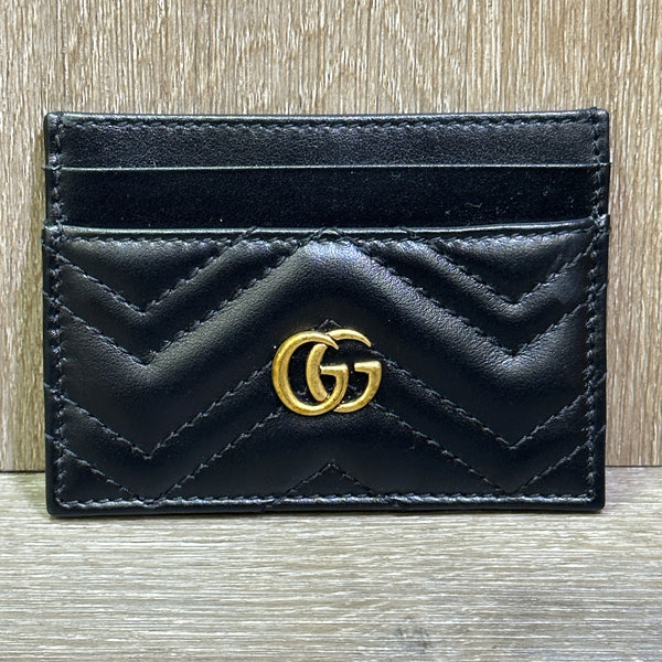 Gucci GG Marmont Card Case - Black