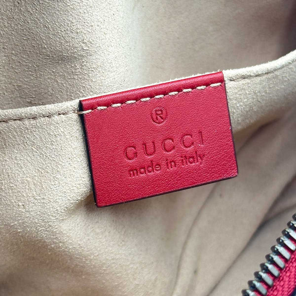 Gucci GG Marmont Matelasse Leather Belt Bag - Red