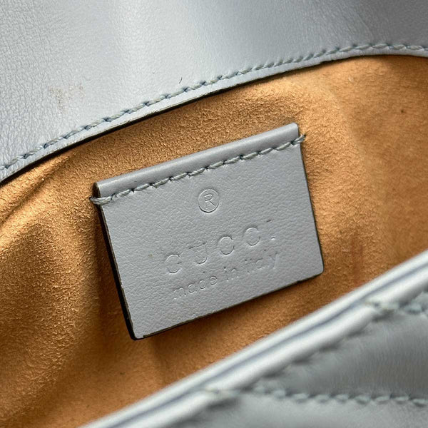 Gucci GG Marmont Matelassé Super Mini Bag - Soft Pastel Blue
