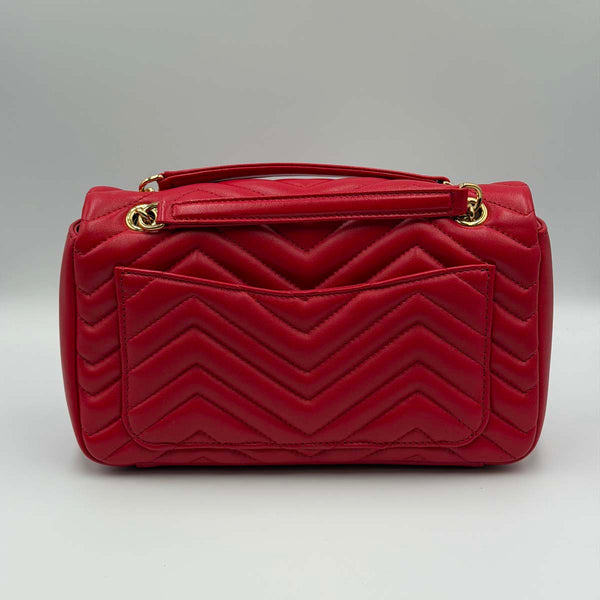Gucci GG Marmont Medium Shoulder Bag - Red