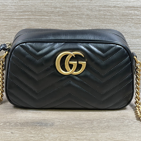 Gucci GG Marmont Small Shoulder Bag - Black