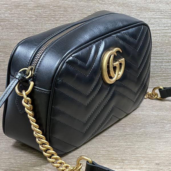 Gucci GG Marmont Small Shoulder Bag - Black