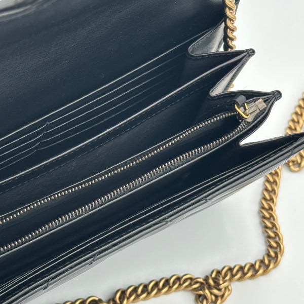 Gucci GG Marmont Wallet on Chain - Black - Chicago Pawners & Jewelers