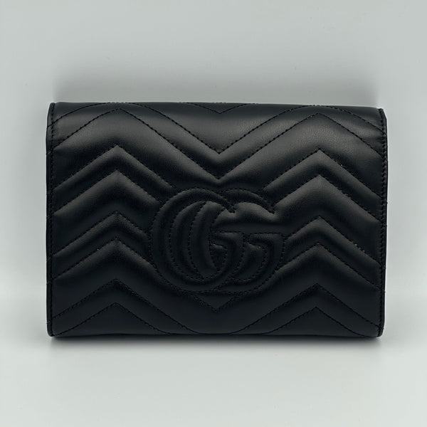 Gucci GG Marmont Wallet on Chain - Black - Chicago Pawners & Jewelers