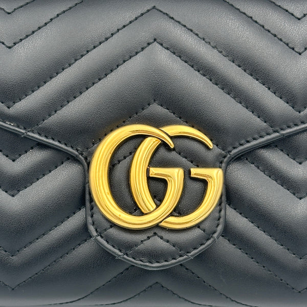 Gucci GG Marmont Wallet on Chain - Black - Chicago Pawners & Jewelers