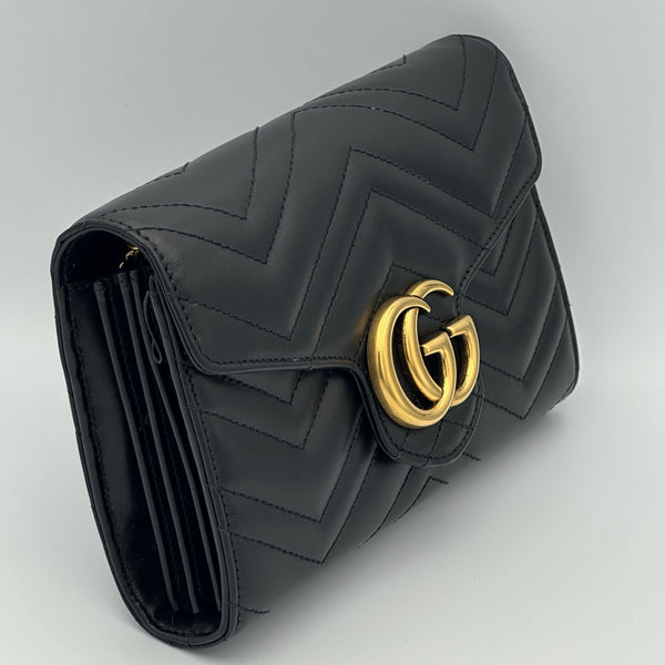 Gucci GG Marmont Wallet on Chain - Black - Chicago Pawners & Jewelers